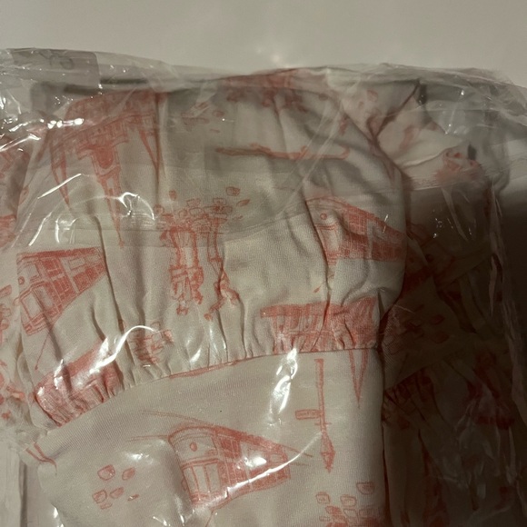 Pink and White Sleeveless Toddler Dress - Picture 4 of 5